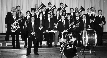 Das Lohmarer Blasorchester beim Frühjahrskonzert 1989