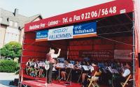 Zum 20jährigen Bestehen lud das Lohmarer Blasorchester am 1. August zum 'Tag der Blasmusik' auf den Frouardplatz