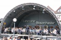 Als besondere Gäste zum Fest eingeladen, präsentierte sich das Ausbildungsmusikkorps der Bundeswehr in Topform zum LBO-Jubiläum.