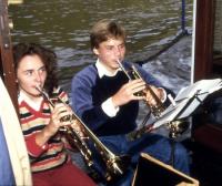 Hier Andreas Bönninghausen und I. Lange mit den Trompeten